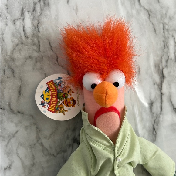 Vintage NWT 1990’s Disney MGM Studios Jim Henson’s Muppet Vision 3D Beaker Plush - Picture 2 of 10